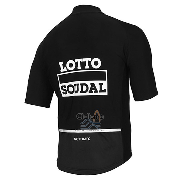 Lotto Soudal Ropa Ciclismo Culotte Corto 2017 Mangas Cortas Negro